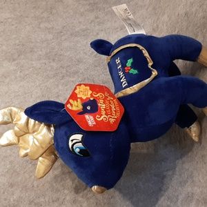 Santa's Classic Reindeer DANCER KellyToy Sugarloaf Christmas Plush GOLD antlers